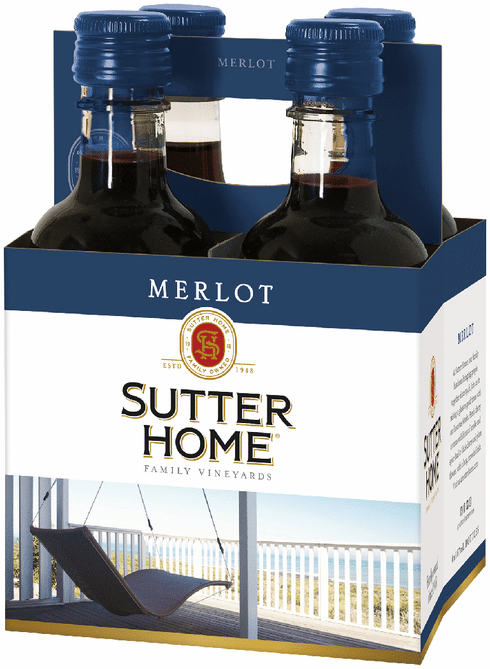 Sutter Home 4 Packs Merlot 187ml