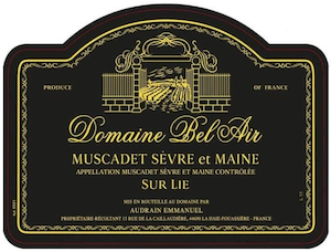 Domaine Du Bel Air Muscadet Sevre Maine Sur 750ml